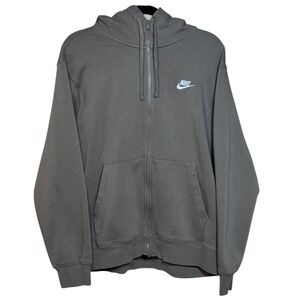 Nike Men's Full Zip Hoodie‎ Sweatshirt Grey Everyday Comfort